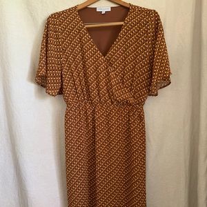 Piper and Scoot Rust Dress